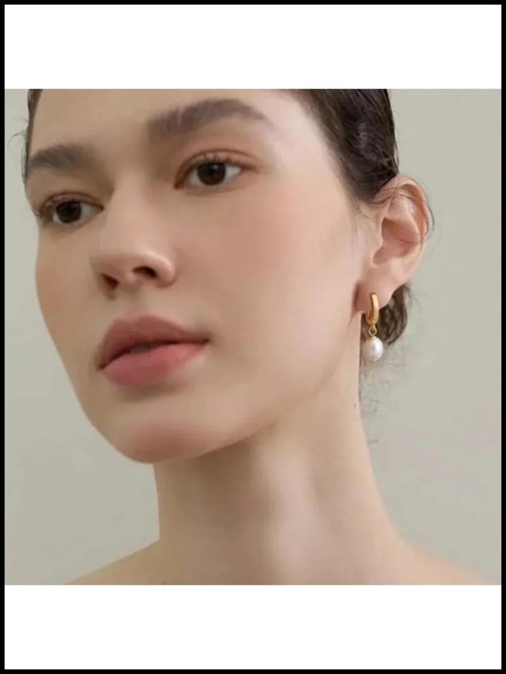 14K Gold Plated Pearl Drop Earrings for Women, Hypoallergenic Dangle Earrings